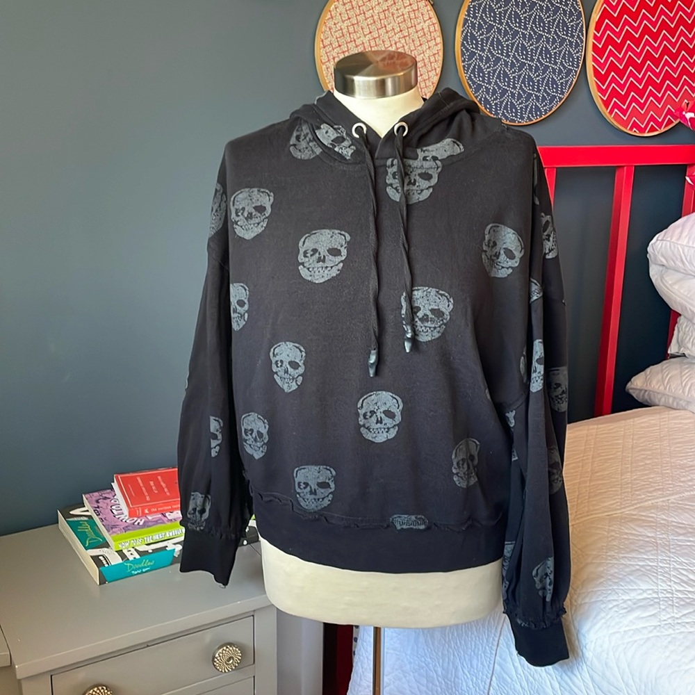 Vintage Havana black skull hoodie